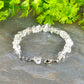 Clear Quartz Crystal Chip Bracelet with clasp and a cute little dangle.