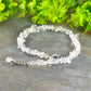 Clear Quartz Crystal Chip Choker Necklace with clasp and a cute little dangle.