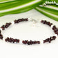 Freshwater Pearls and Garnet Crystal Chip Choker Necklace for women.