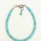 4mm Turquoise Anklet with Clasp, December Birthstone Jewelry