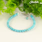 4mm Turquoise Anklet with Clasp, December Birthstone Jewelry