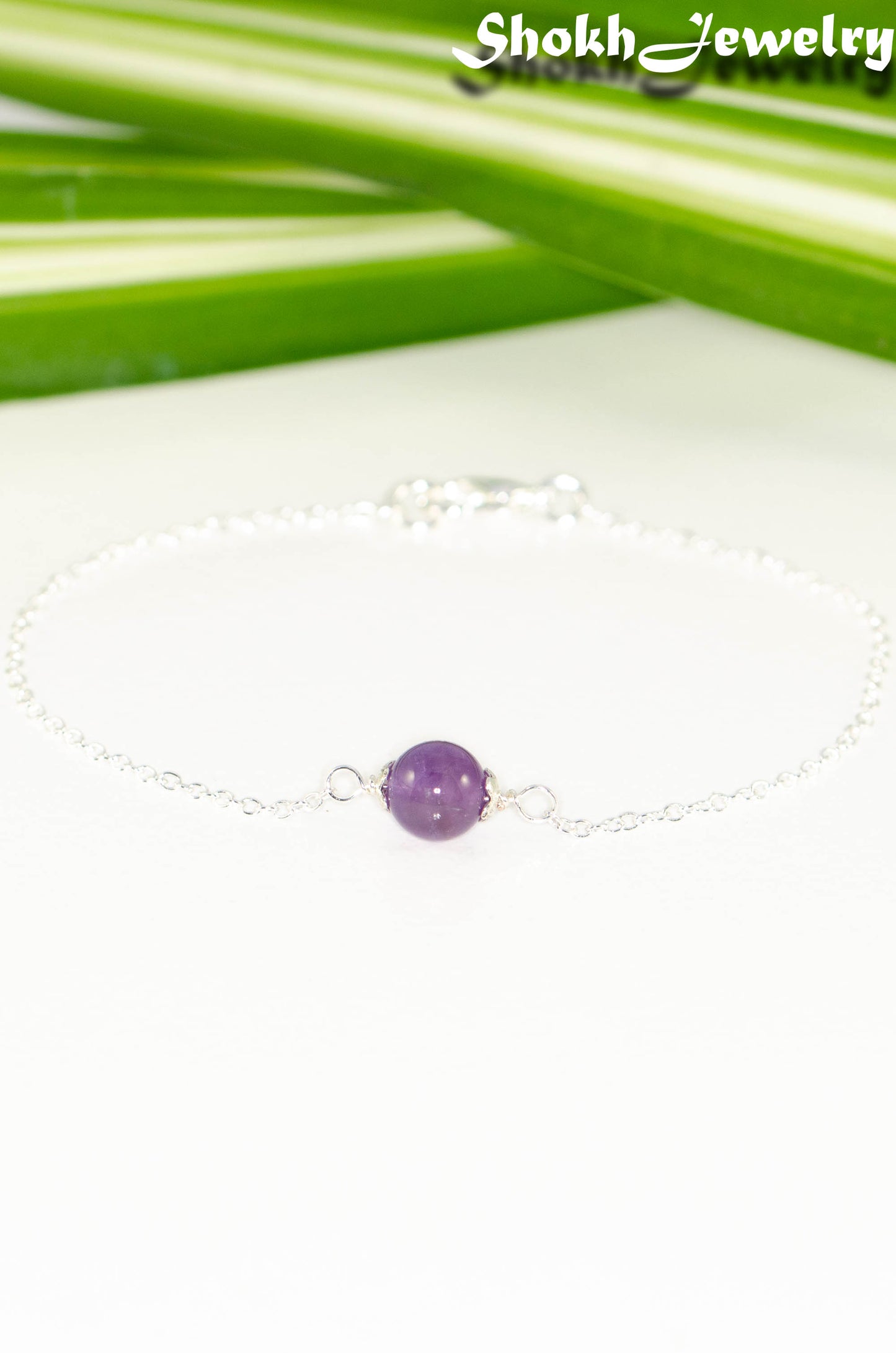 Minimal Amethyst Bracelet.