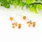 Statement Carnelian Crystal Chandelier Earrings.