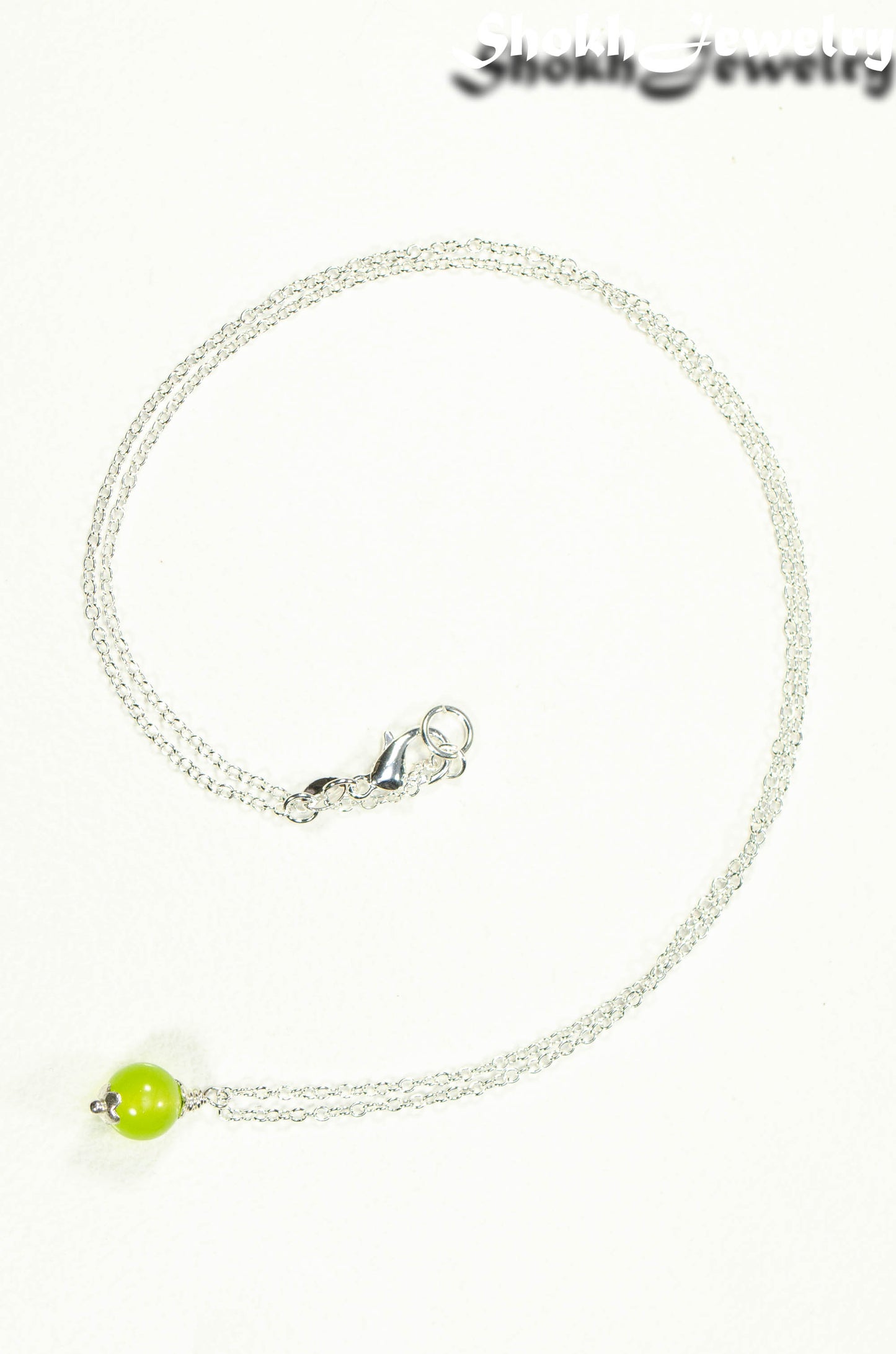 Dainty Peridot Choker Necklace, August Birthstone Jewelry
