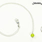 Dainty Peridot Choker Necklace, August Birthstone Jewelry