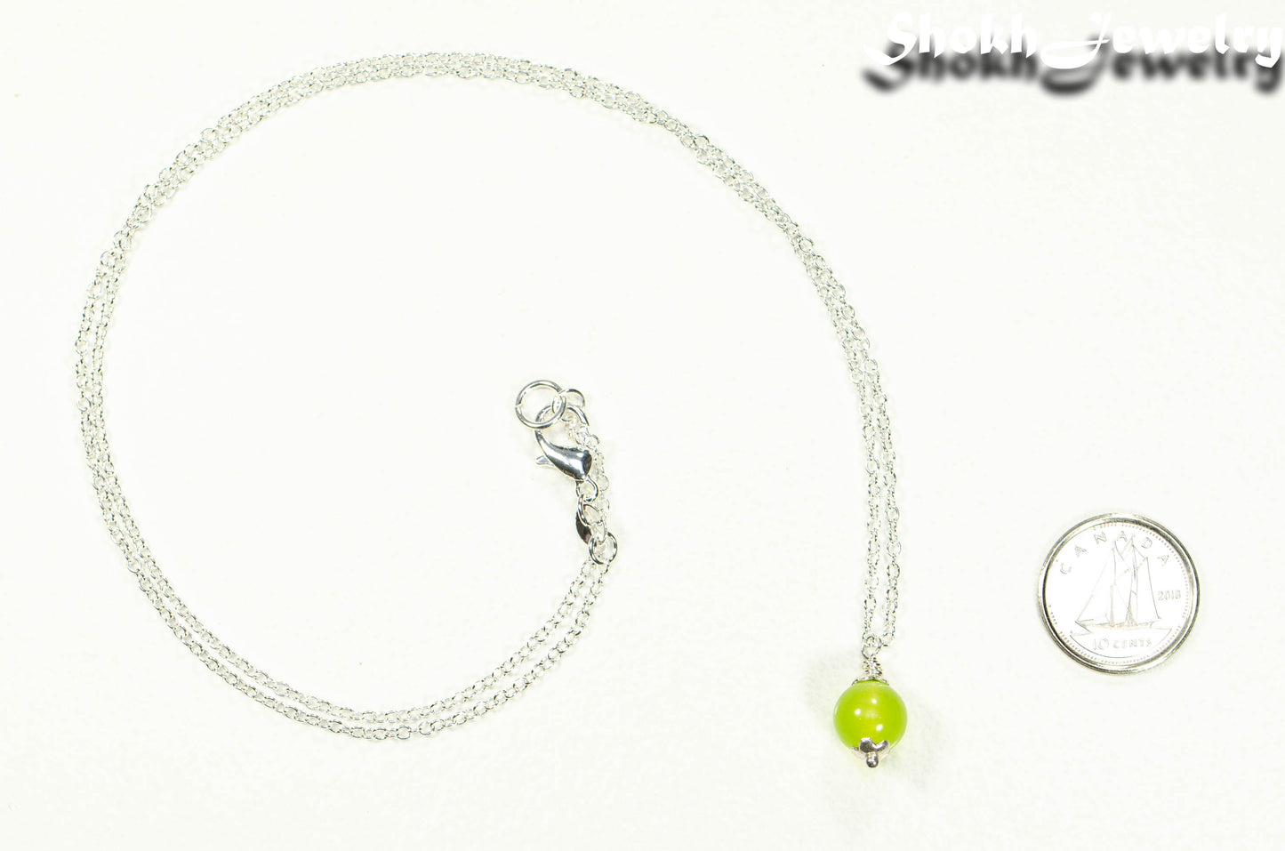 Dainty Peridot Choker Necklace, August Birthstone Jewelry