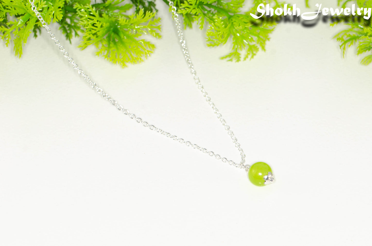 Dainty Peridot Choker Necklace, August Birthstone Jewelry