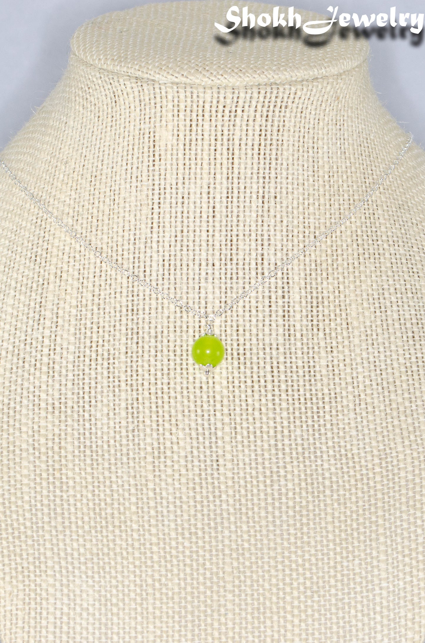 Dainty Peridot Choker Necklace, August Birthstone Jewelry