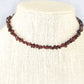 Natural Garnet Crystal Chip Choker Necklace on a bust
