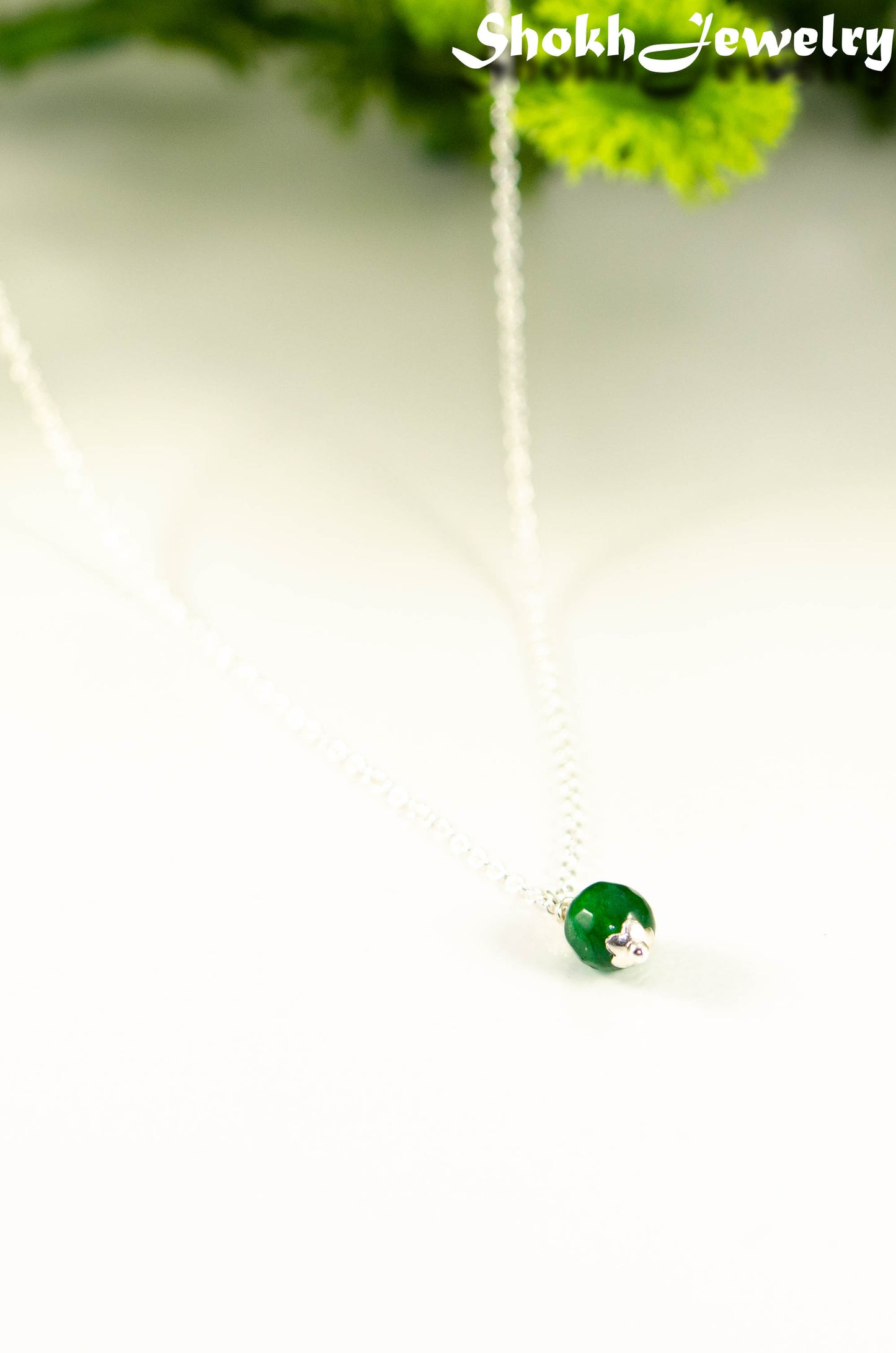 Dainty Emerald Choker Necklace